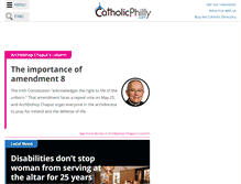 Tablet Screenshot of catholicphilly.com